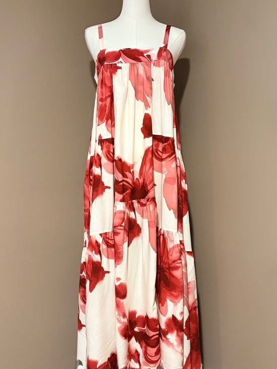 Abel The Label Dresses & Skirts - Abel the Label Anthropology Floral Maxi Dress Square Neck Rayon NWT Size M